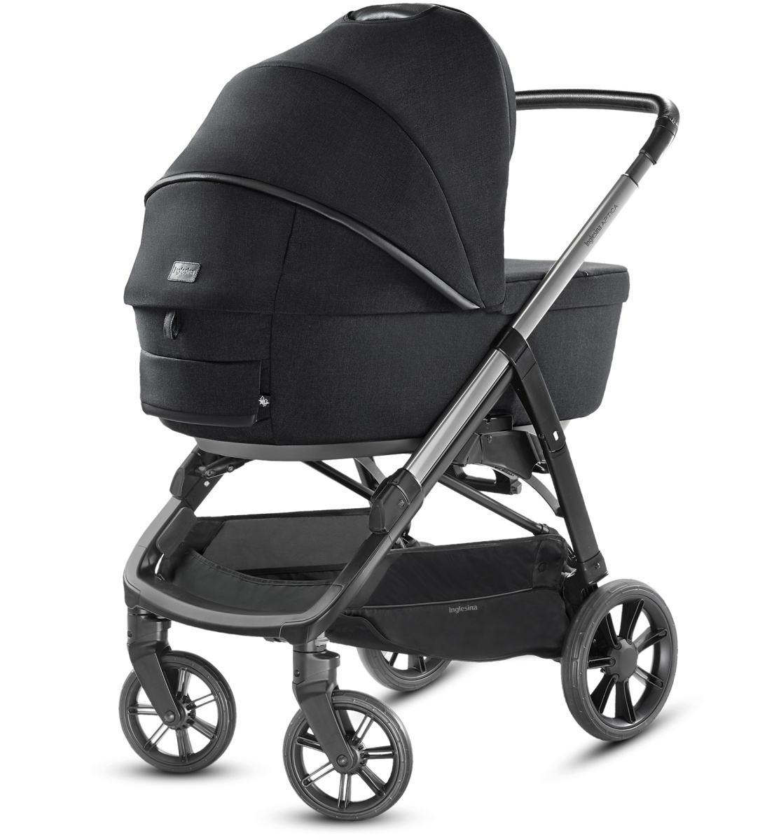 Коляска 3 в 1 Inglesina Aptica  с подставкой под люльку Stand Up, Mystic Black