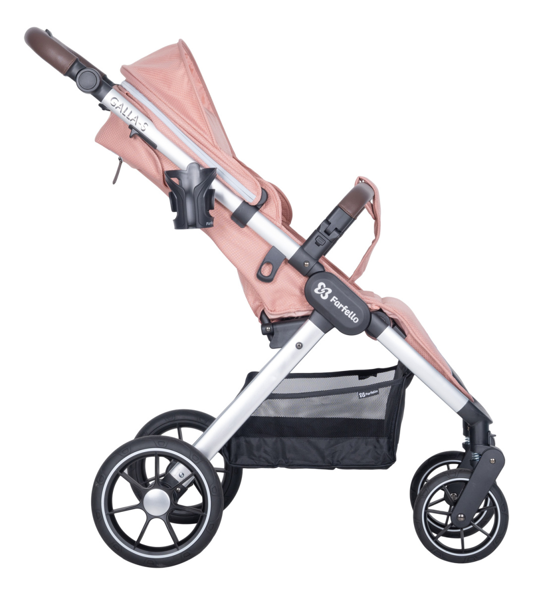 Коляска детская прогулочная Farfello Galla-S (Coral almond/Коралловый)