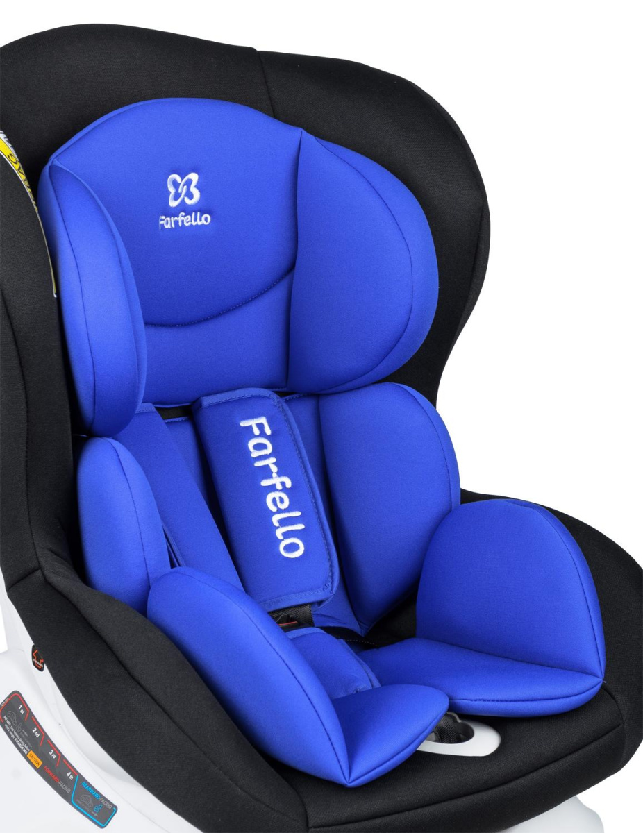 Автокресло детское Farfello GM0921 чёрный/фиолетовый Black/blue