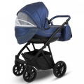 Коляска Camarelo Zeo 3 в 1 экокожа синий
