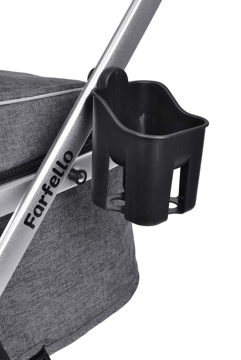 Коляска трансформер Farfello Pristina (Серый PS-11)