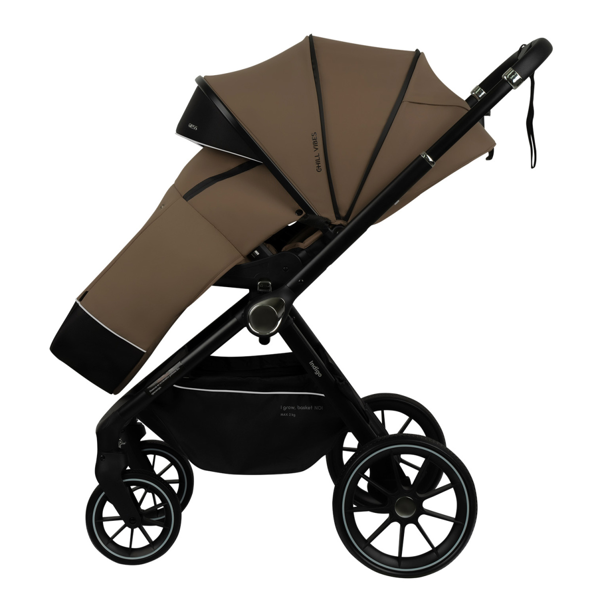 Коляска прогулочная Indigo GLOSS темно-бежевый