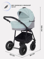 Коляска Rant Siena 2024 10 серый-ментоловый
