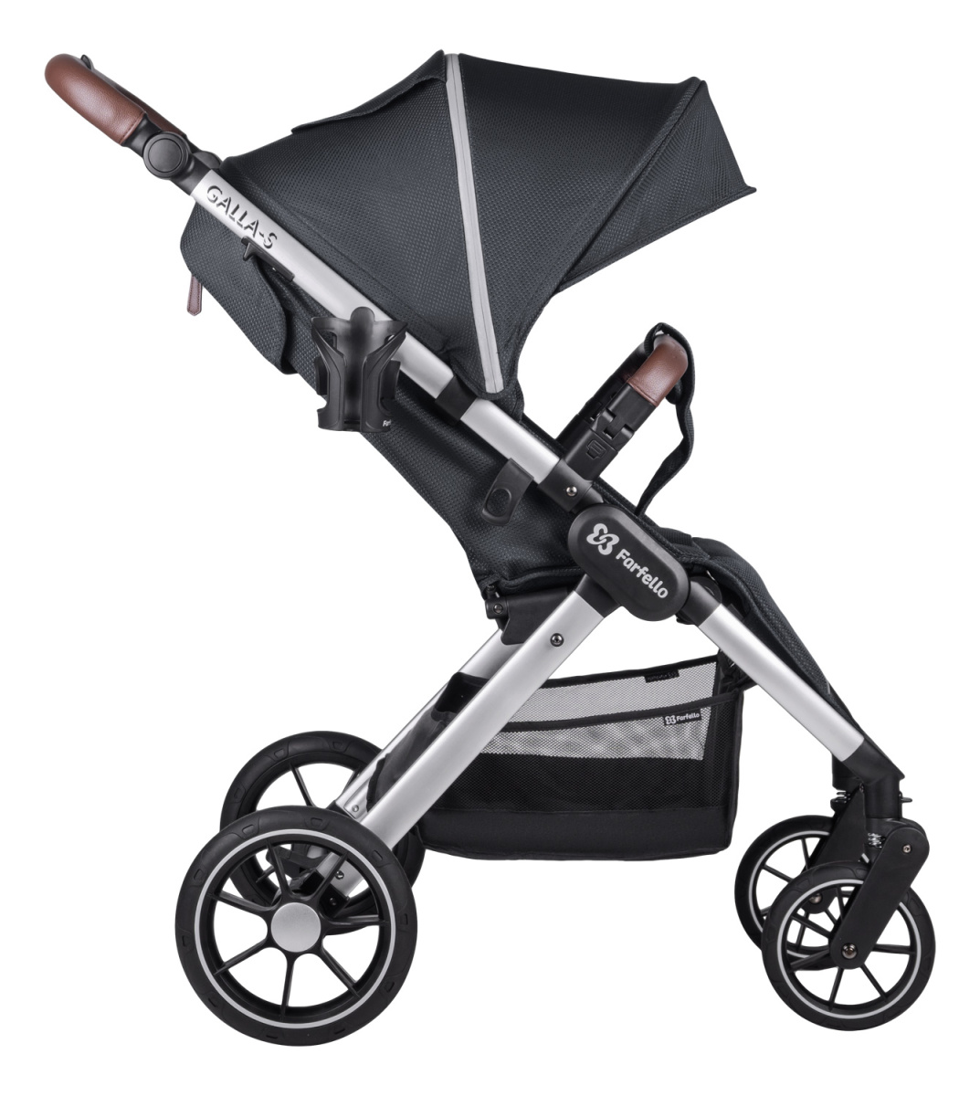 Коляска детская прогулочная Farfello Galla-S (Black/Черный)