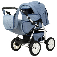 Коляска прогулочная Bart-Plast Victoria Prime PKL 01, цвет: синий джинс