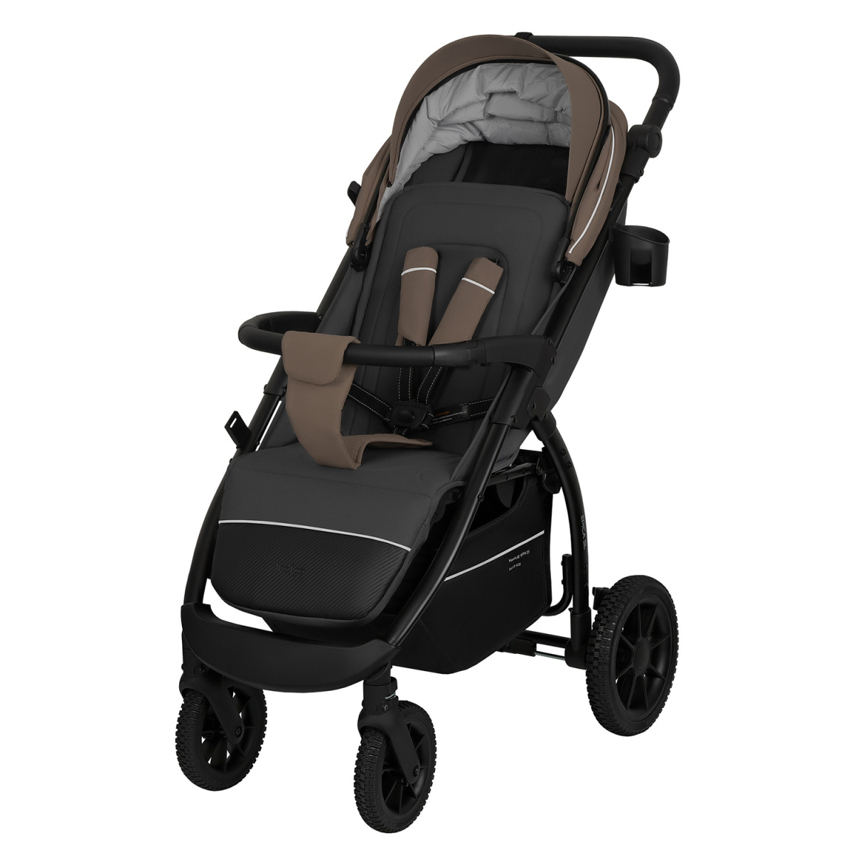 Коляска прогулочная Indigo EPICA SL, тем.бежевый-серый