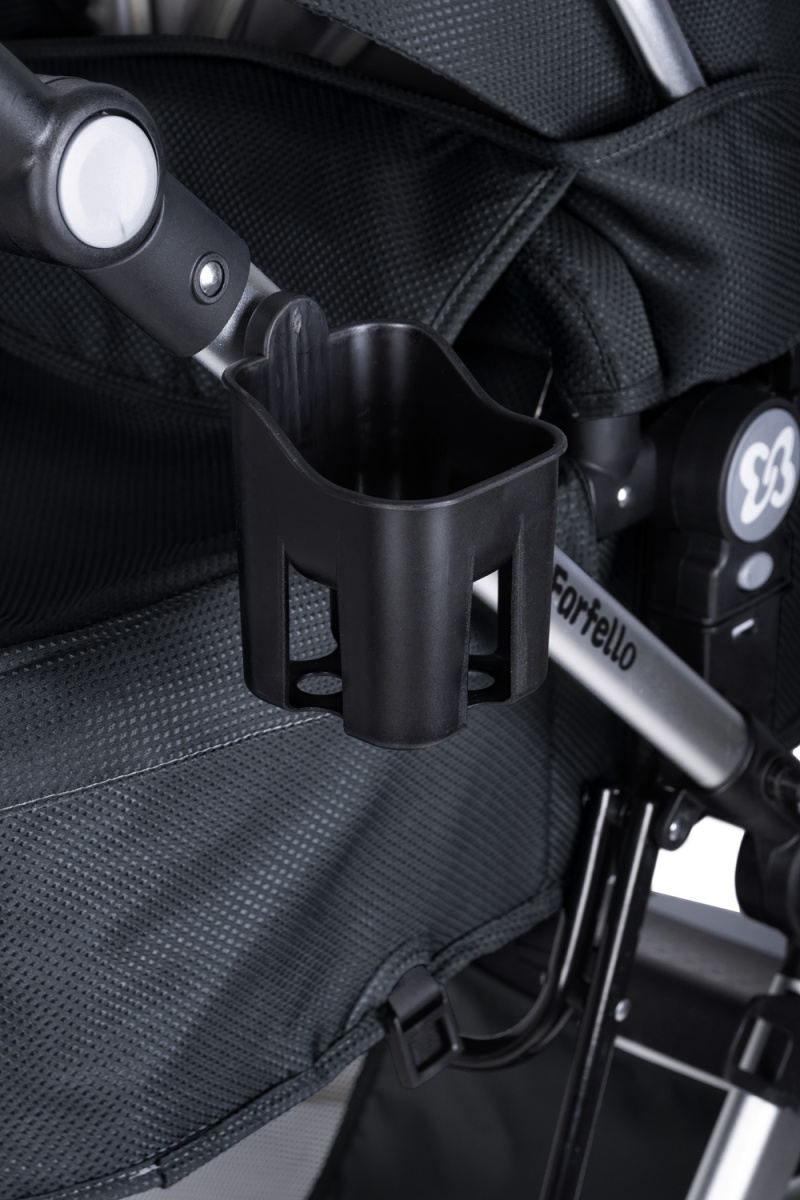 Коляска трансформер Farfello Diamond All-season (Насыщенный Черный)