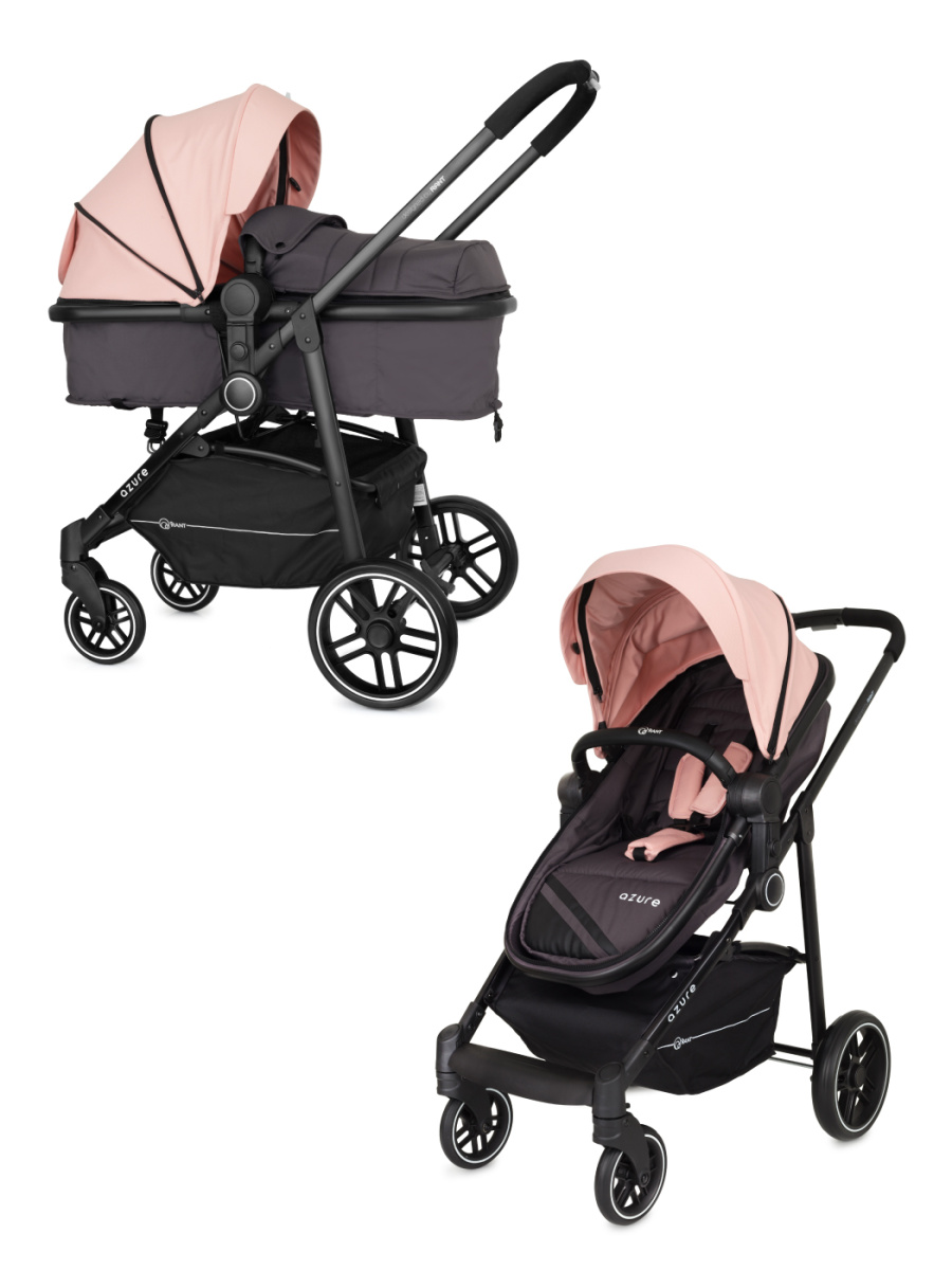 Коляска-трансформер Rant Azure Star RA147 alu. Cloud Pink. Цвет: Розовый