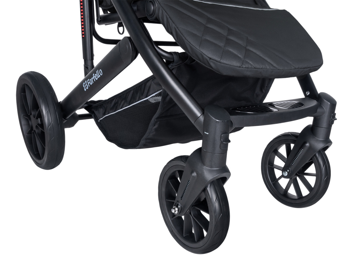 Коляска детская прогулочная Farfello Bonnie black (Charcoal Black/Угольно-черный)