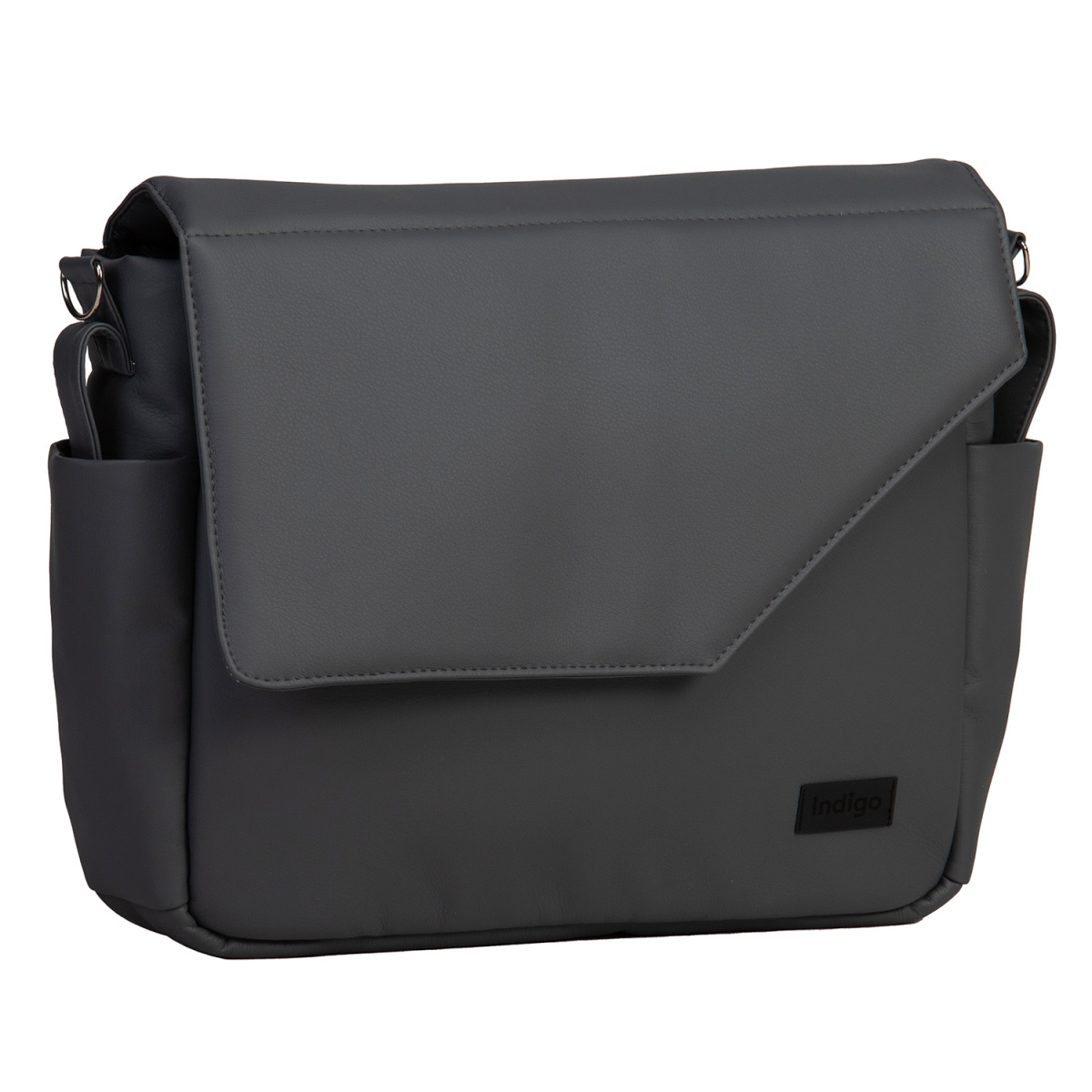 Коляска 2в1 Indigo LAMAR - La 07 (т.серая кожа)