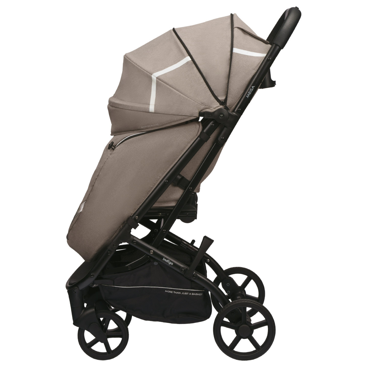 Коляска прогулочная Indigo MEGA бежевый