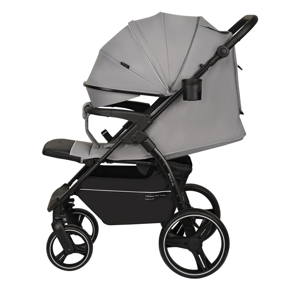 Коляска прогулочная Indigo EPICA XL светло-серый