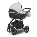 Коляска Camarelo Avenger 2 в 1 светло-серый меланж/черная экокожа