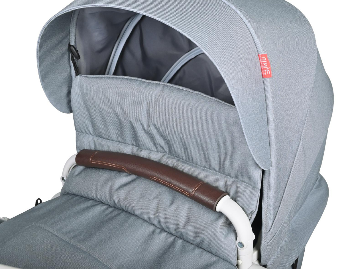 Коляска трансформер Farfello Aimile Original New Pearl (Стальной Серый NDP-3)