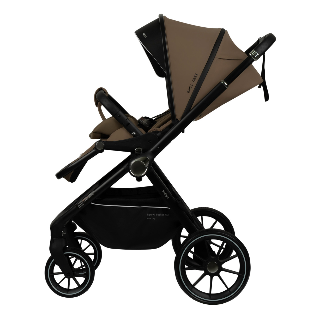 Коляска прогулочная Indigo GLOSS темно-бежевый