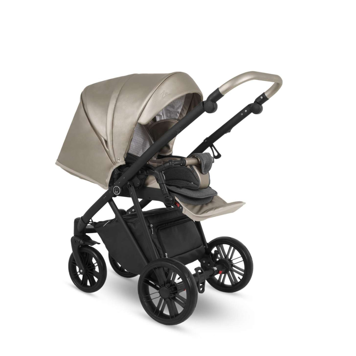 Коляска Camarelo Zeo 2 в 1 экокожа шампань