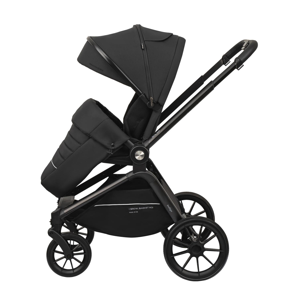 Коляска прогулочная Indigo SOLAR черный