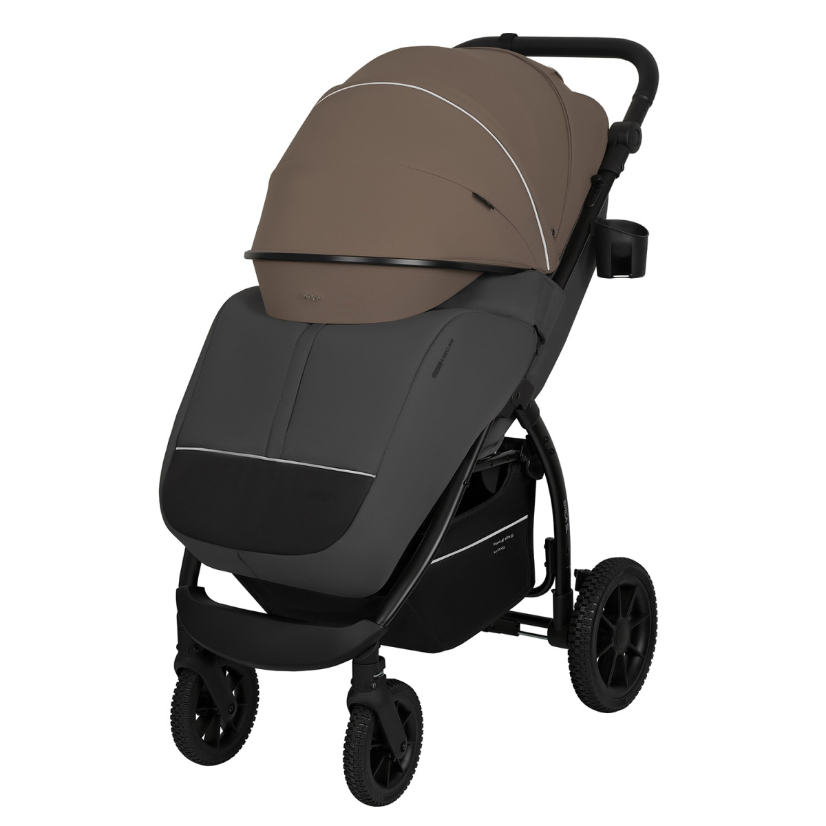 Коляска прогулочная Indigo EPICA SL, тем.бежевый-серый