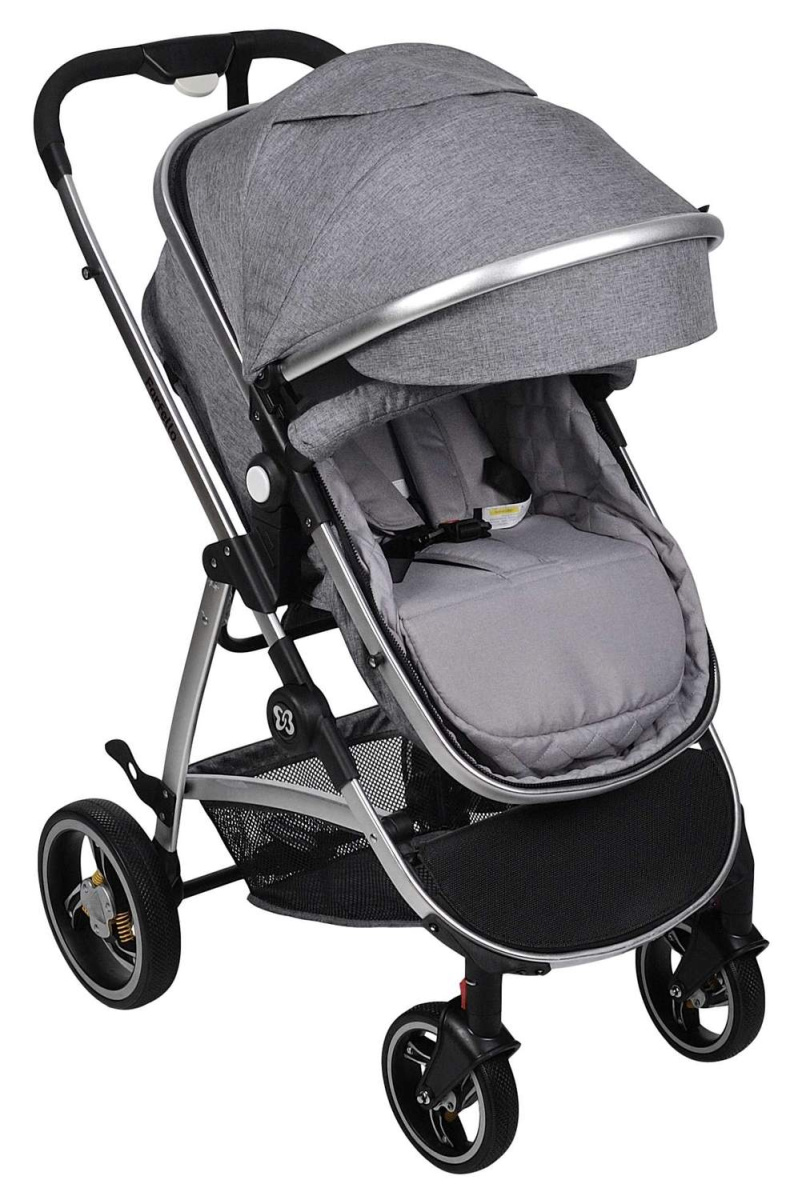 Коляска трансформер Farfello Pristina (Серый PS-11)