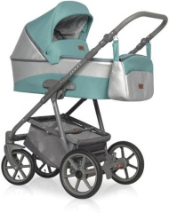 Коляска 2 в 1 Riko Basic Colin 06 серо-бирюзовый