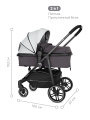 Коляска-трансформер Rant Azure Star RA147 alu. Soft Grey. Цвет: Серый