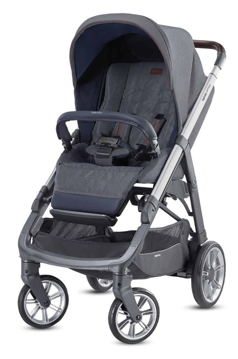 Коляска 2 в 1 Inglesina Aptica  с подставкой под люльку Stand Up,  Alaska Blue