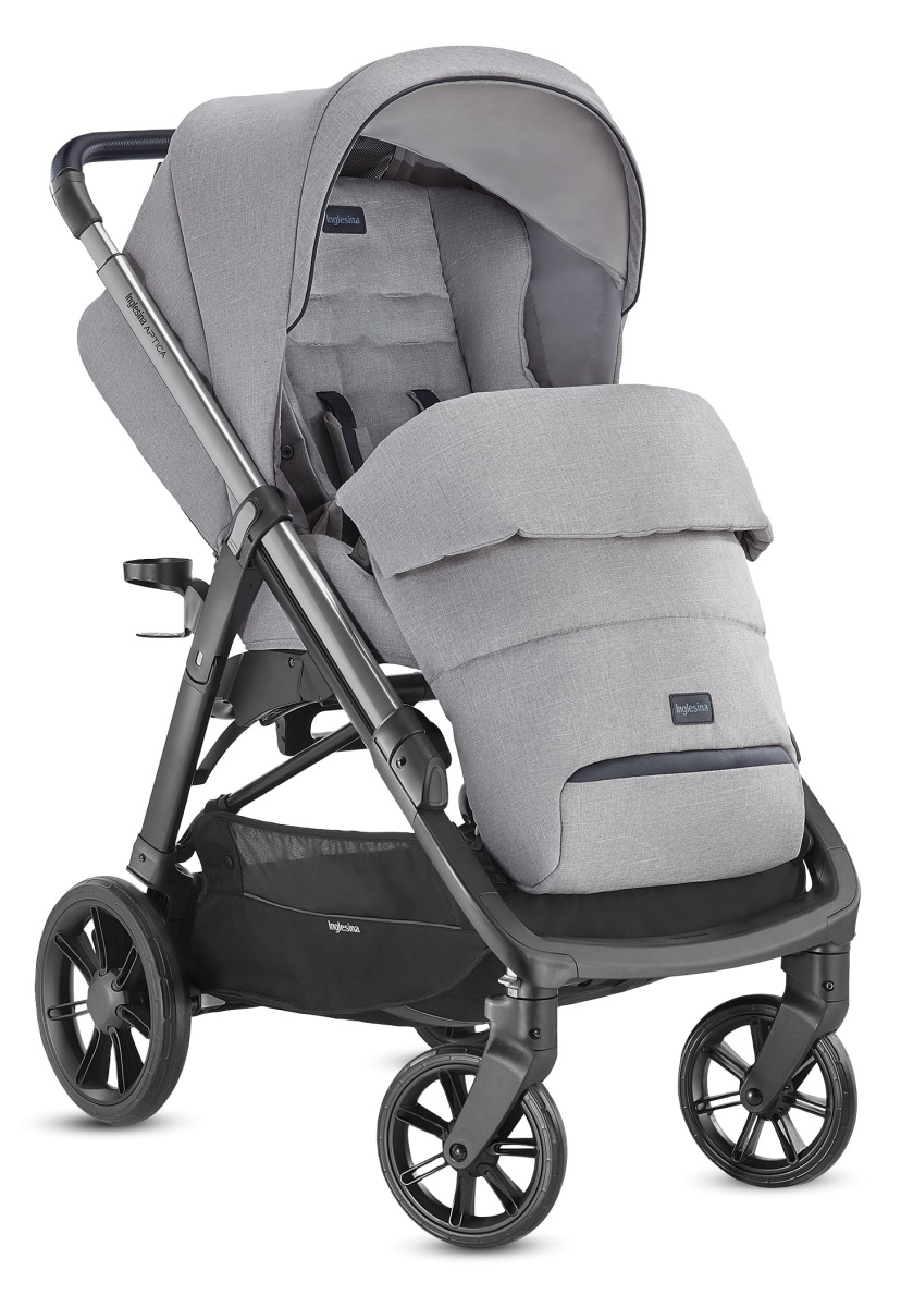 Коляска 3 в 1 Inglesina Aptica с подставкой под люльку Stand Up, Silk Grey
