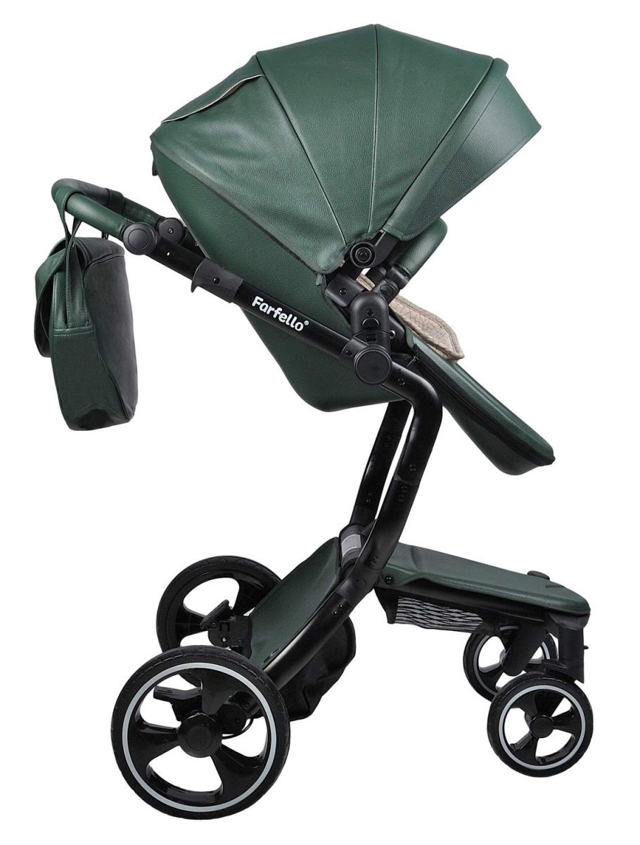 Коляска 2в1 Farfello Hot mama (Вечнозеленый)