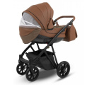 Коляска Camarelo Zeo 2 в 1 экокожа коньячный