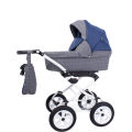 Коляска 2 в 1 Rant Nova Classic 01 серый-синий