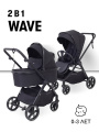 Коляска 2 в 1 Rant Basic Wave Black
