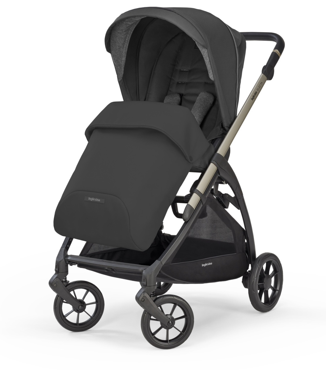 Коляска 2 в 1 Inglesina Electa с подставкой под люльку Stand Up, Upper Black