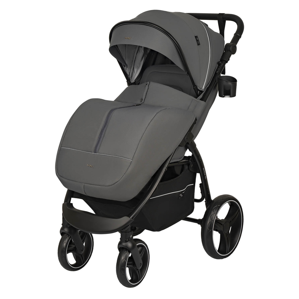 Коляска прогулочная Indigo EPICA XL темно-серый