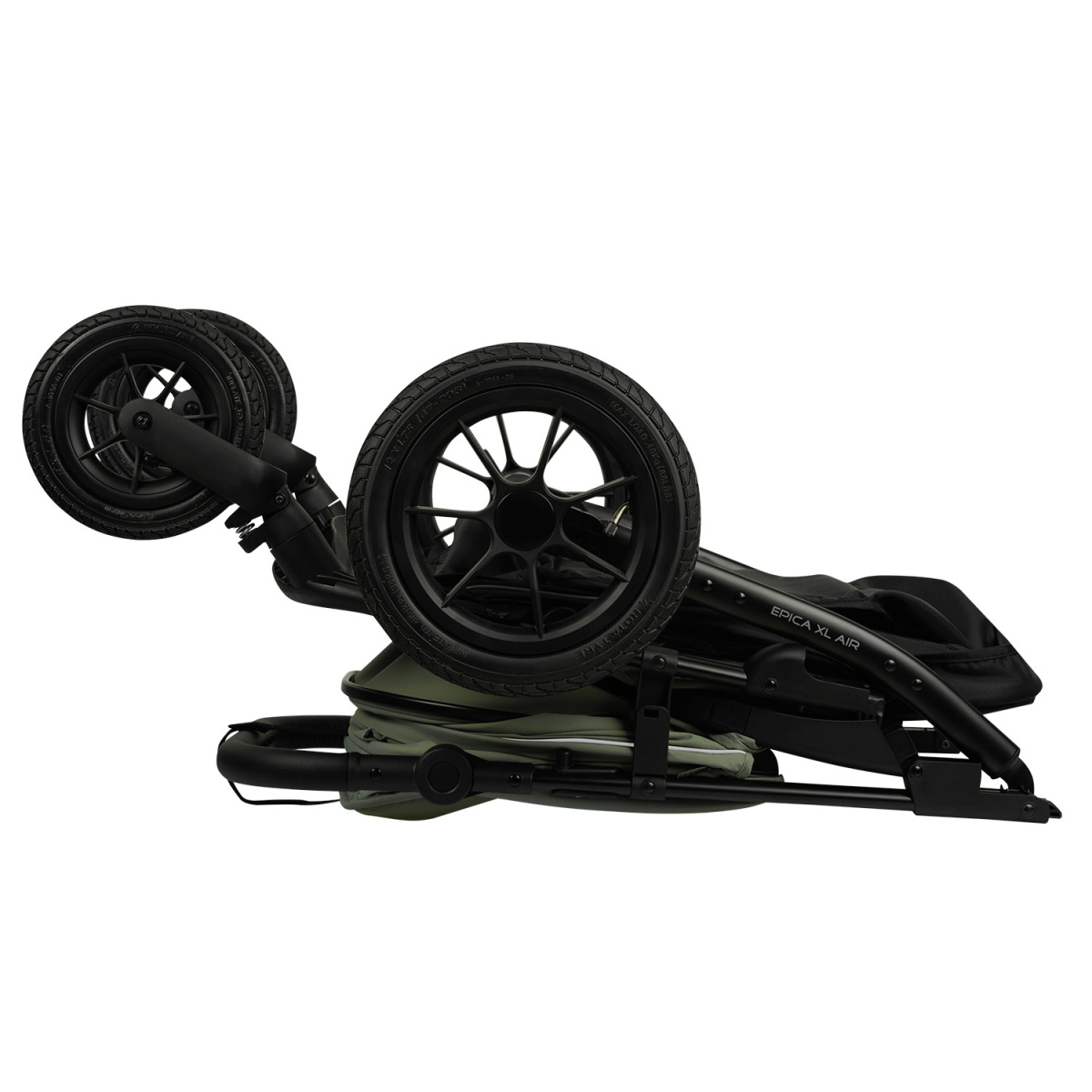 Коляска прогулочная Indigo EPICA XL AIR с сумкой зеленый