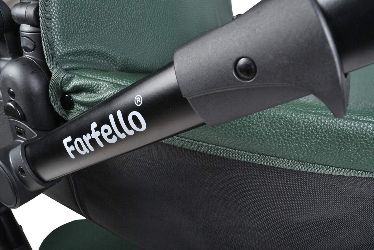 Коляска 2в1 Farfello Hot mama (Вечнозеленый)