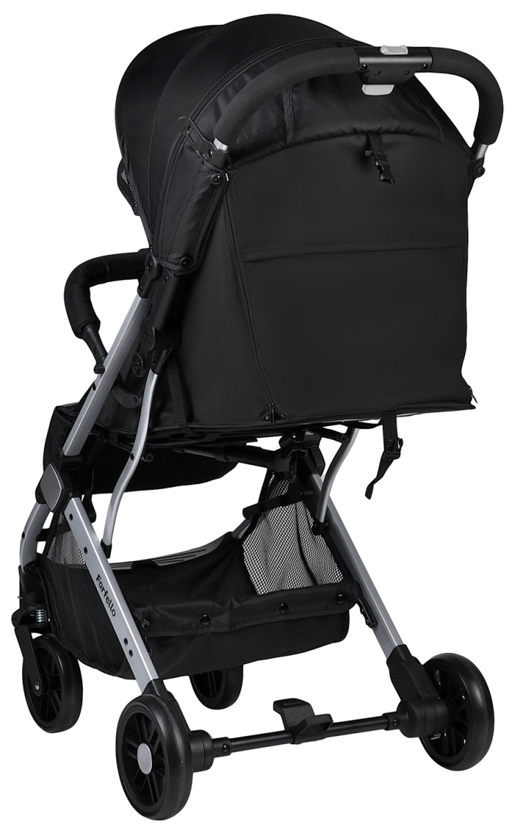 Коляска детская прогулочная Farfello Comfy Go (Black Черный (серебро) CG-35)
