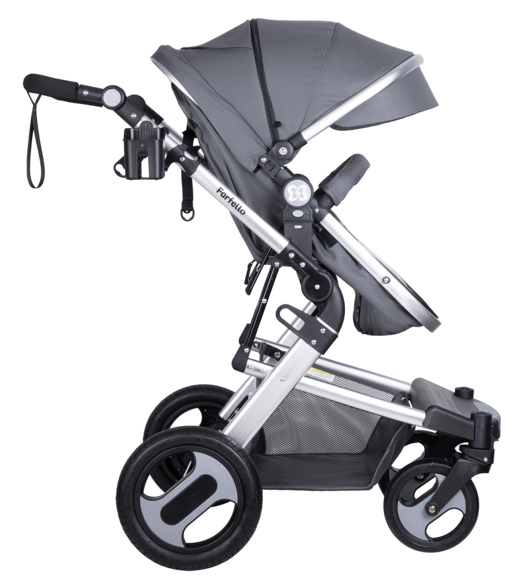 Коляска трансформер Farfello Diamond All-season (Электрический Серый)