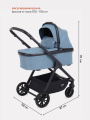 Коляска 2 в 1 Mowbaby Move 2023 с сумкой Blue