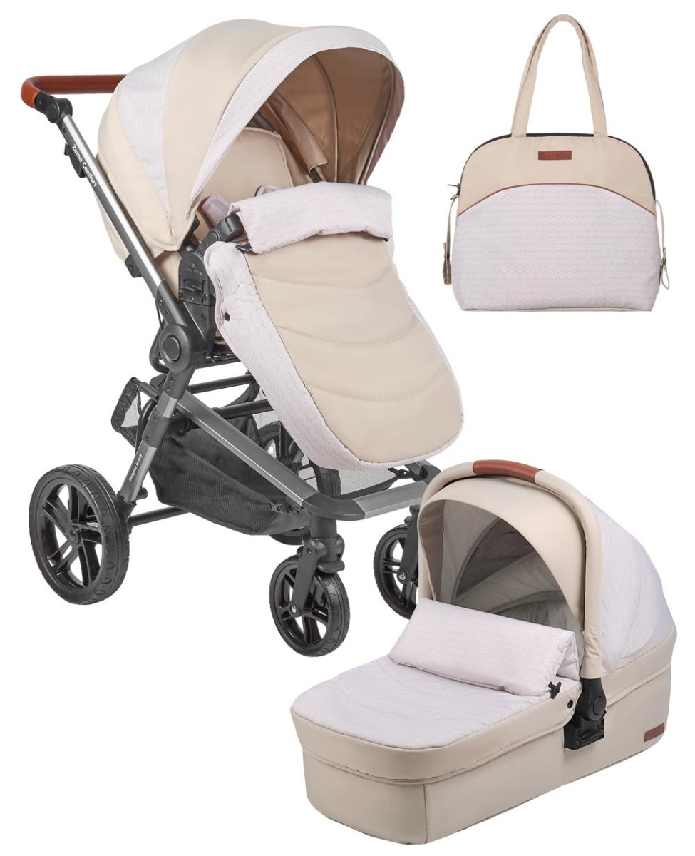 Коляска модульная 2 в 1 Farfello Zuma Duo Comfort (ZDC-13 Бежевый)