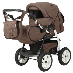 Коляска прогулочная Bart-Plast Victoria Prime PKL 05, цвет: коричневый