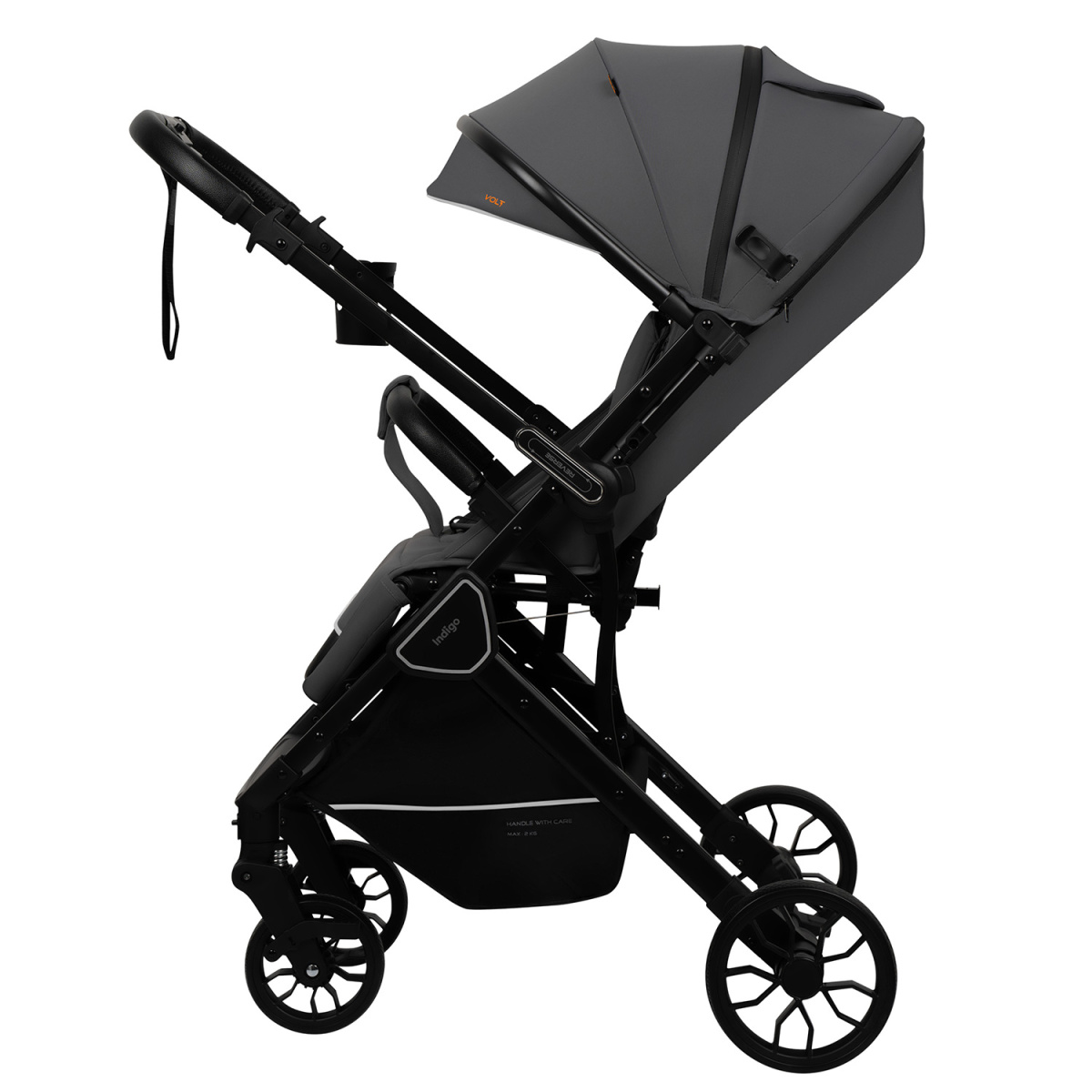 Коляска прогулочная Indigo VOLT темно-серый