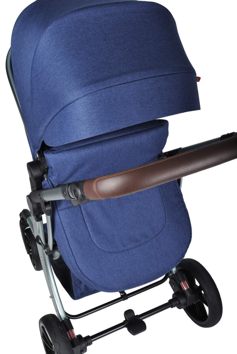 Коляска трансформер Farfello Aimile Original (New Silver) 608L (Синий)