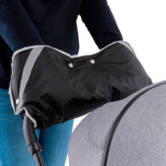 Муфта для рук на коляску Топотушки черный