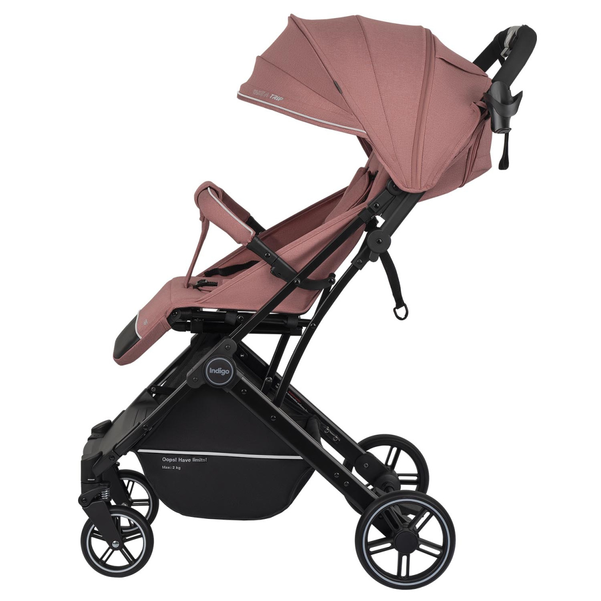 Коляска прогулочная Indigo TRIP розовый