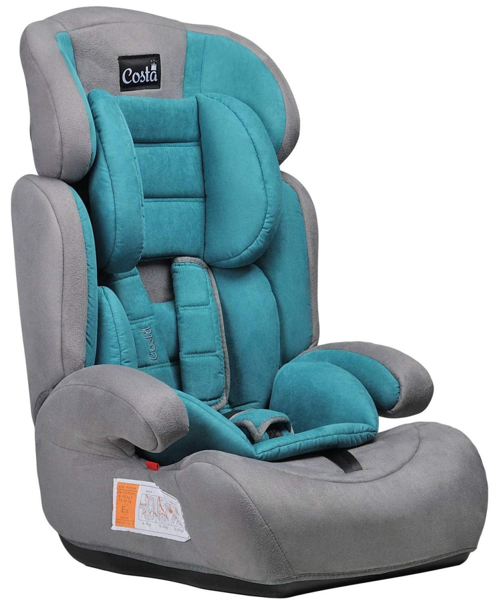 Автокресло детское Farfello CS-003 Изумрудно-зеленый/Emerald green велюр, YB702AEG